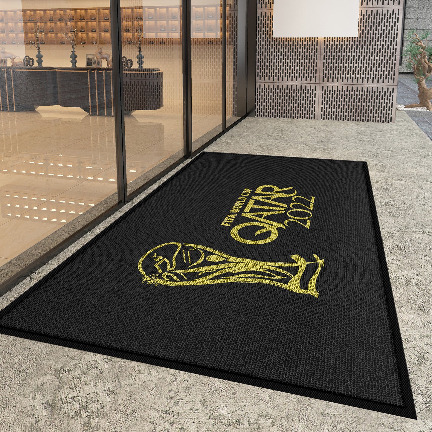 Custom Doormat with Any Size Color Logo Shape Floor Mat Entryway Area Rug Welcome Carpet for Home Indoor Outdoor Runner Washable Ruggable Non Slip